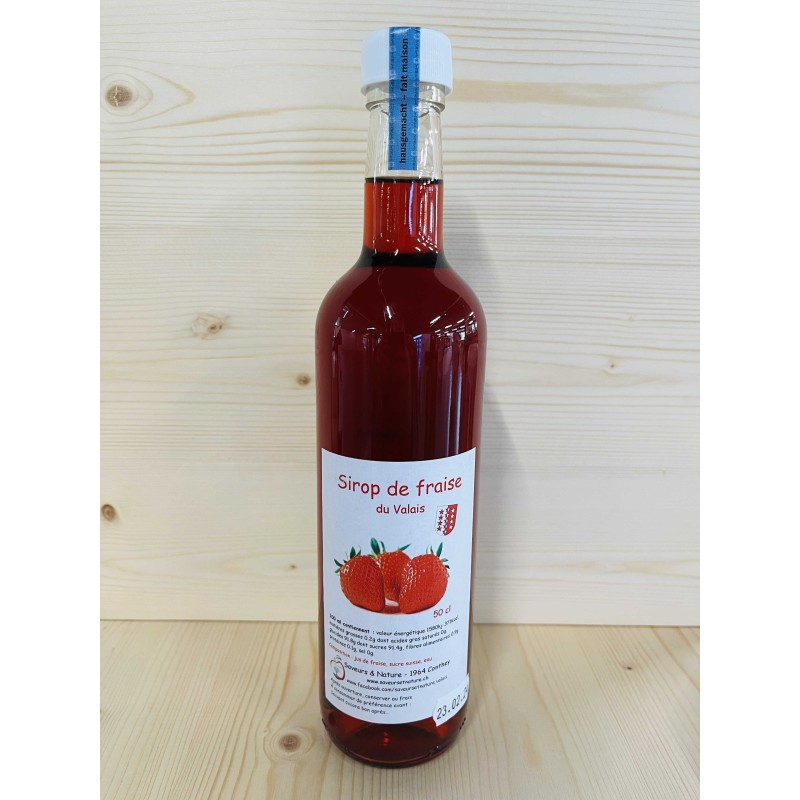 Sirop de fraise du Valais