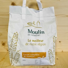 Sac de farine complète de froment Bio